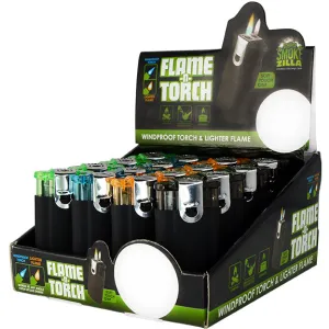 Black Dual Flame N Torch Lighter- 16 Pieces Per Retail Ready Display 25637