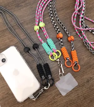 Mobile Phone Lanyard Cross-body Shoulder Straps Keychain Key Ring