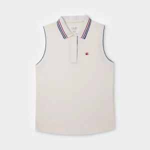 Sleeveless Pique Polo